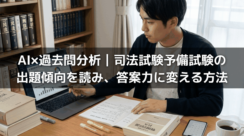 AI×過去問分析|司法試験予備試験の出題傾向を読み、答案力に変える方法