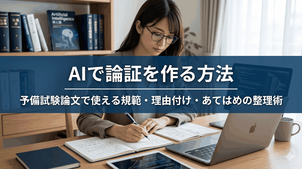 AIで論証を作る方法｜予備試験論文で使える規範・理由付け・あてはめの整理術