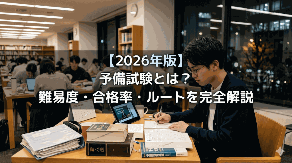 予備試験とは？難易度・合格率・ルートを完全解説【2026年版】